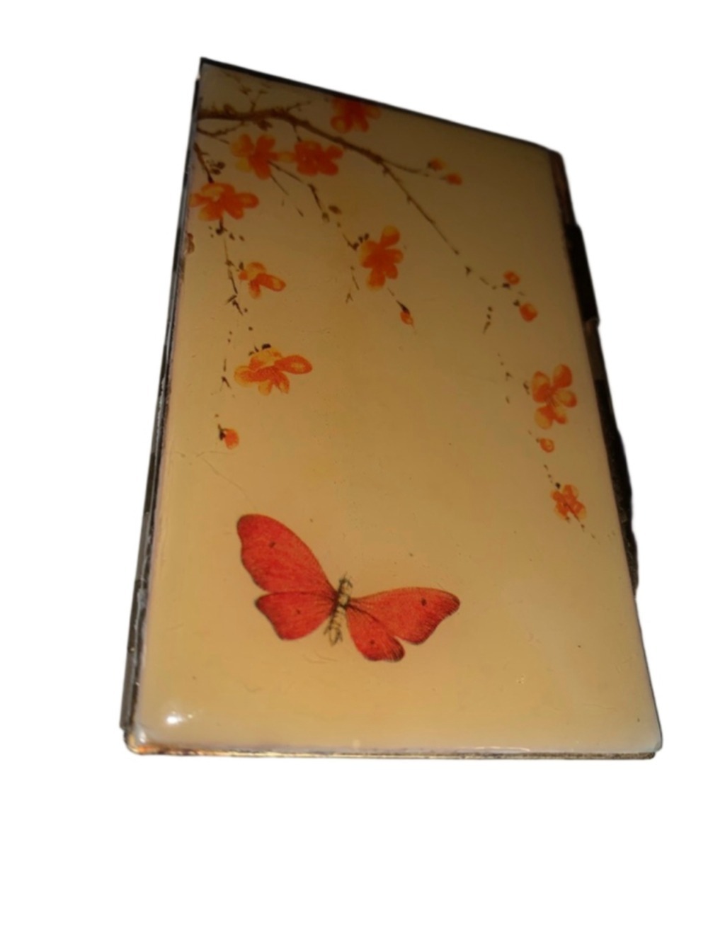 Unbranded Gold Butterfly & Floral Notebook with Pencil One Size